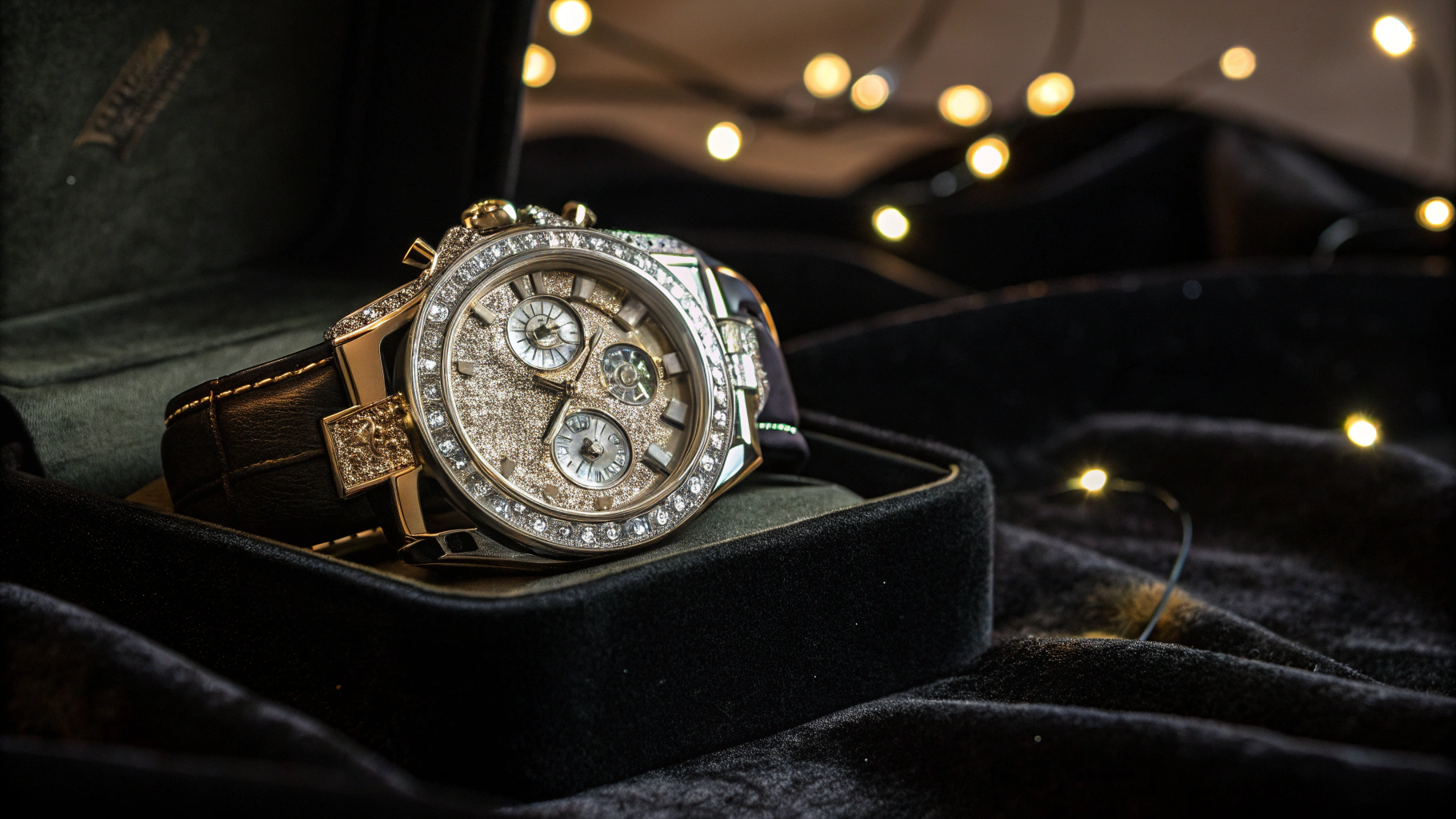Chronos Watch luxury commercial macro still